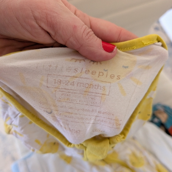 Little Sleepies Sunshine Zippy Bamboo Pajamas One Piece 18 - 24 Months - Picture 5 of 5